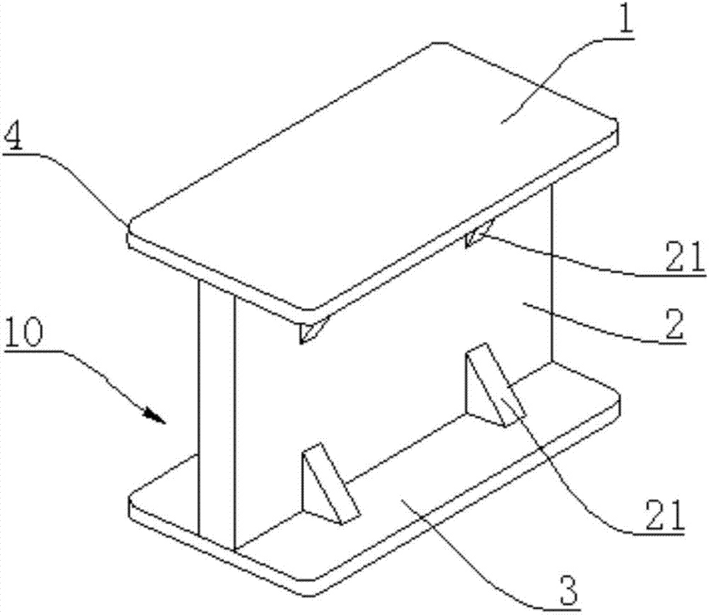 Chest interlining sewing thread fixing supporting platform and using method