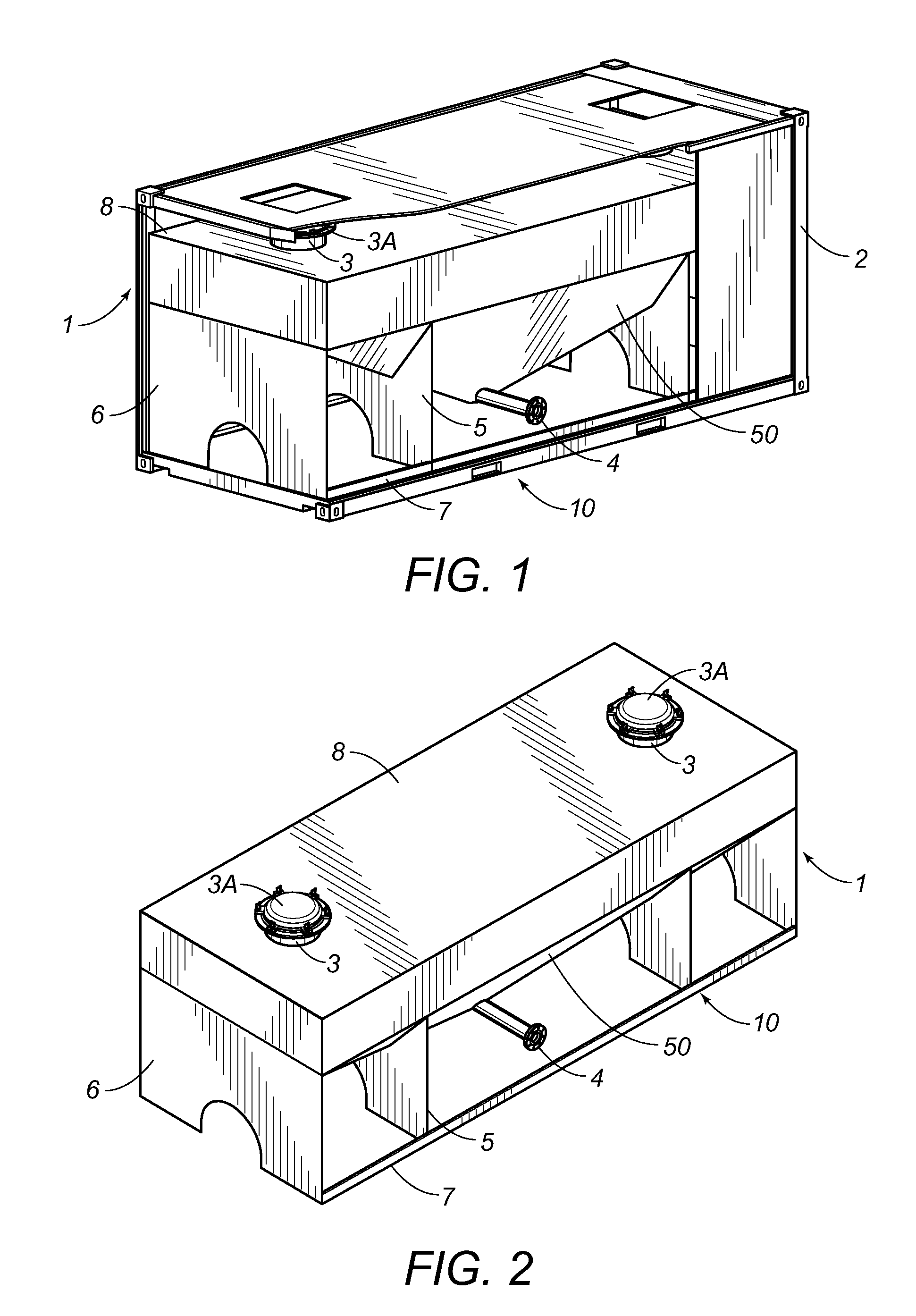 Dual modality container for storing and transporting frac sand and frac liquid
