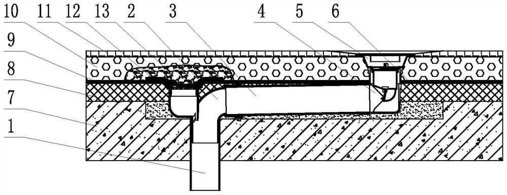 Displacement anti-leakage drainage pipeline mounting system and mounting method thereof