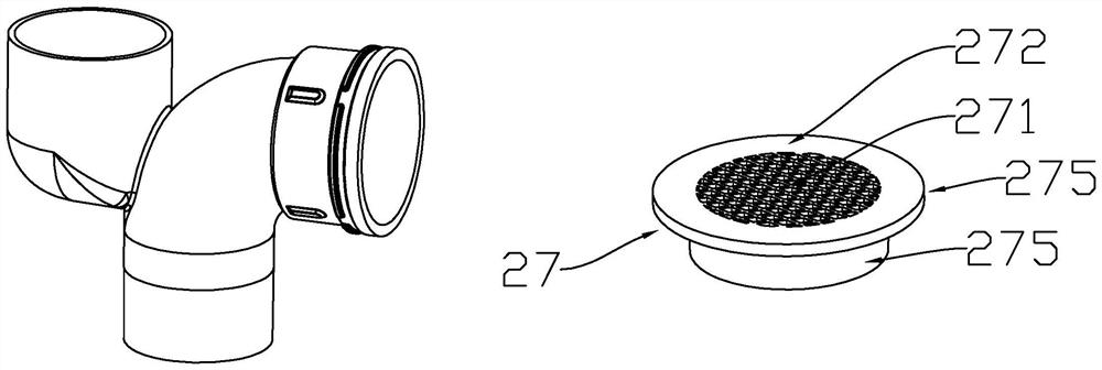 Displacement anti-leakage drainage pipeline mounting system and mounting method thereof