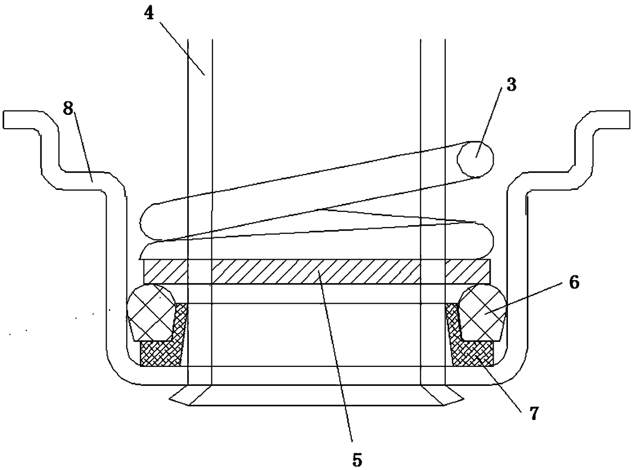 Lock sealing structure for yarn dyeing