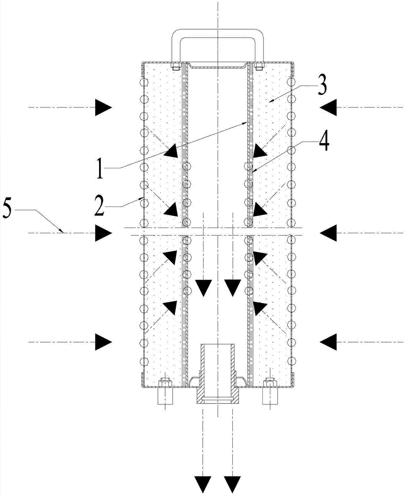 Regeneration filter element and novel hole-layout filter element inner barrel for electric oil