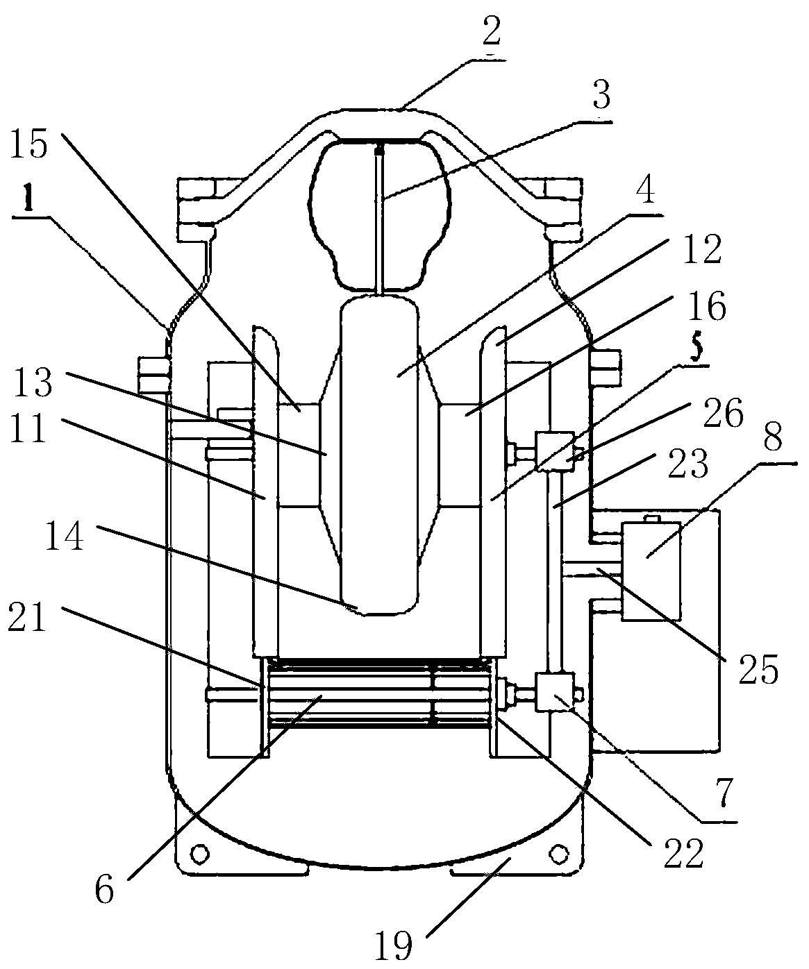 A test transformer with built-in reactive power compensation function and power supply system