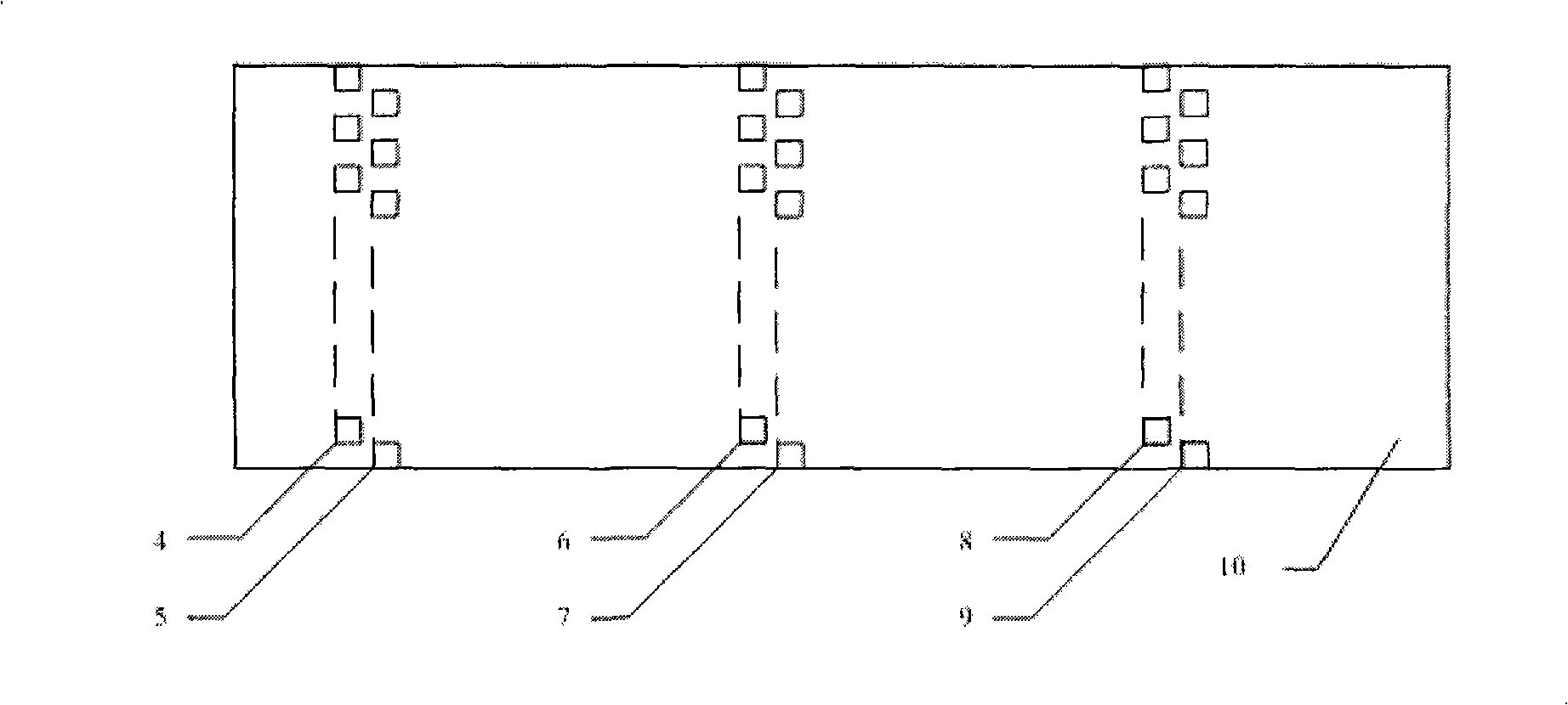 Multi-line array type LED plane based on rotation and stereo display