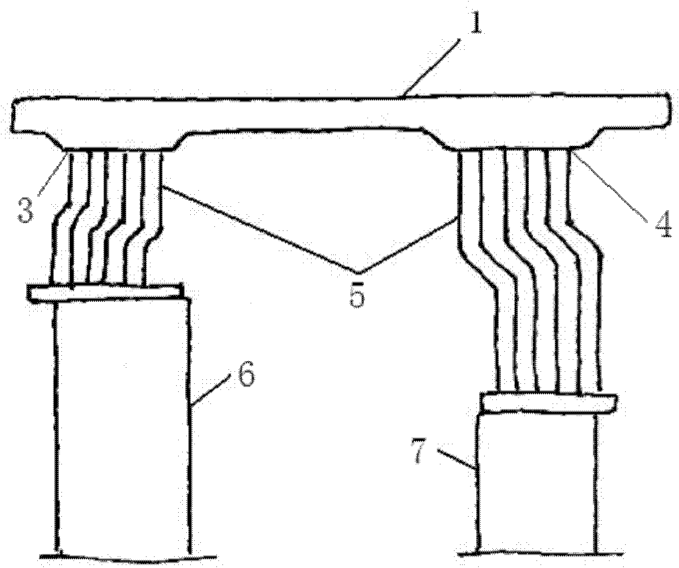 Integral combined-type heat absorber of solar thermomotor