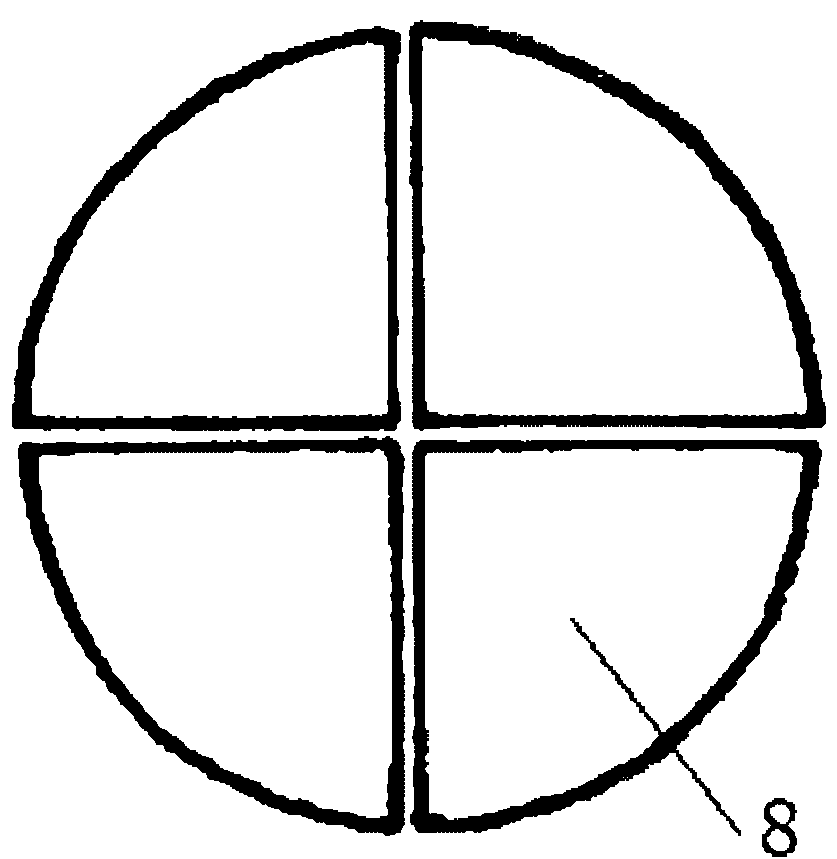 Integral combined-type heat absorber of solar thermomotor