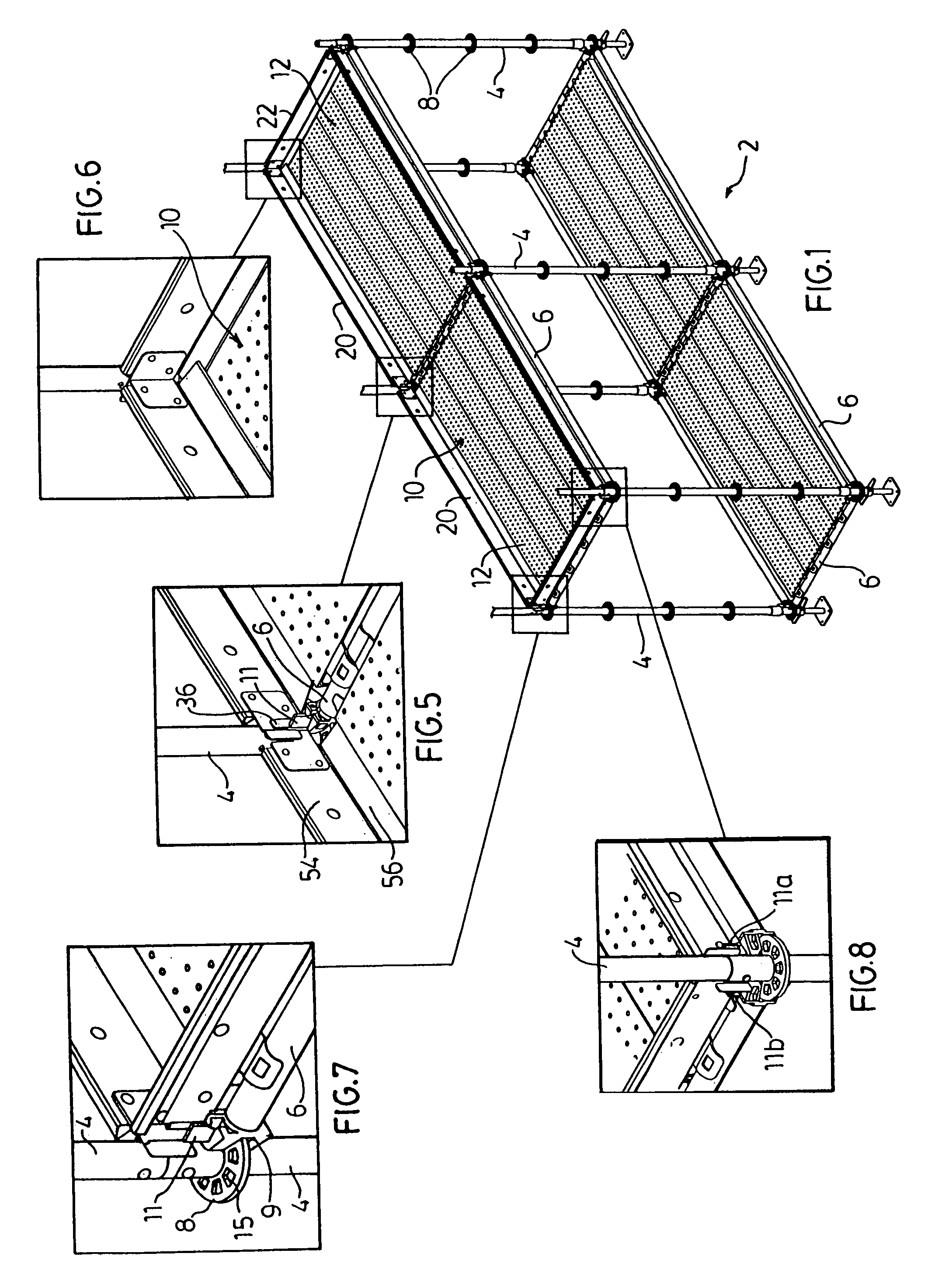 Toeboard system for scaffolding