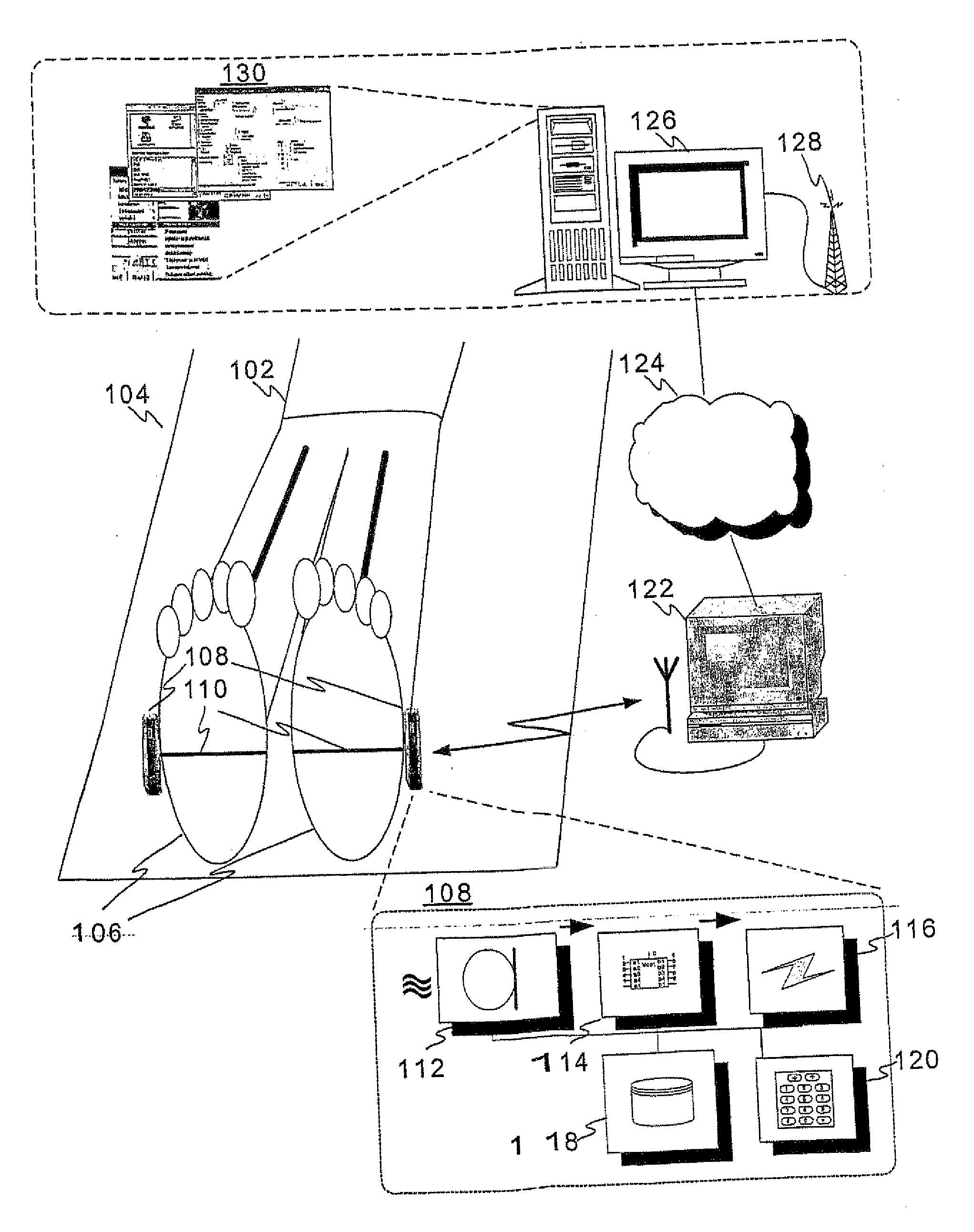 Method and an apparatus for measuring and analyzing movements of a human or an animal using sound signals