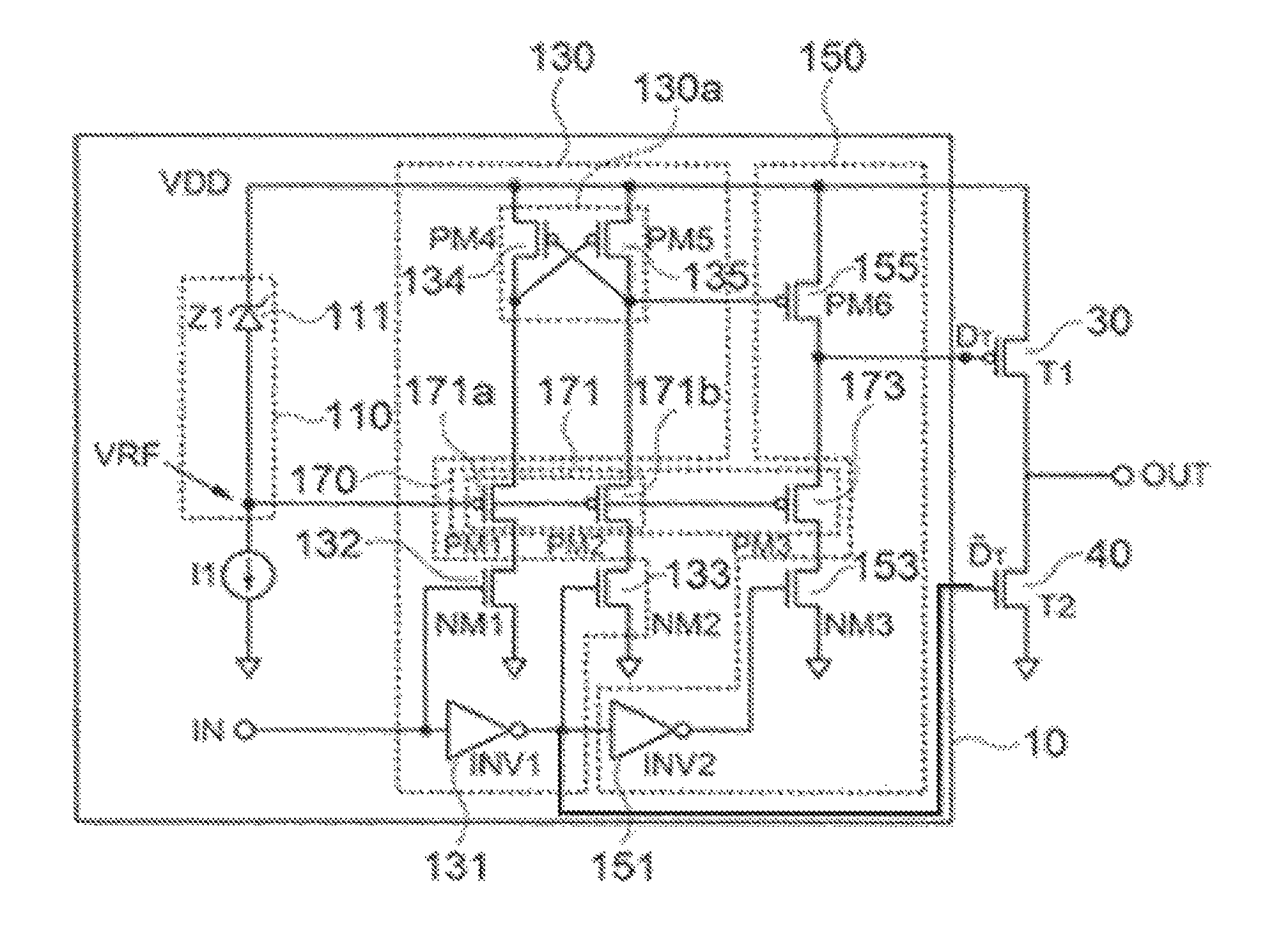 Output driving circuit and transistor output circuit