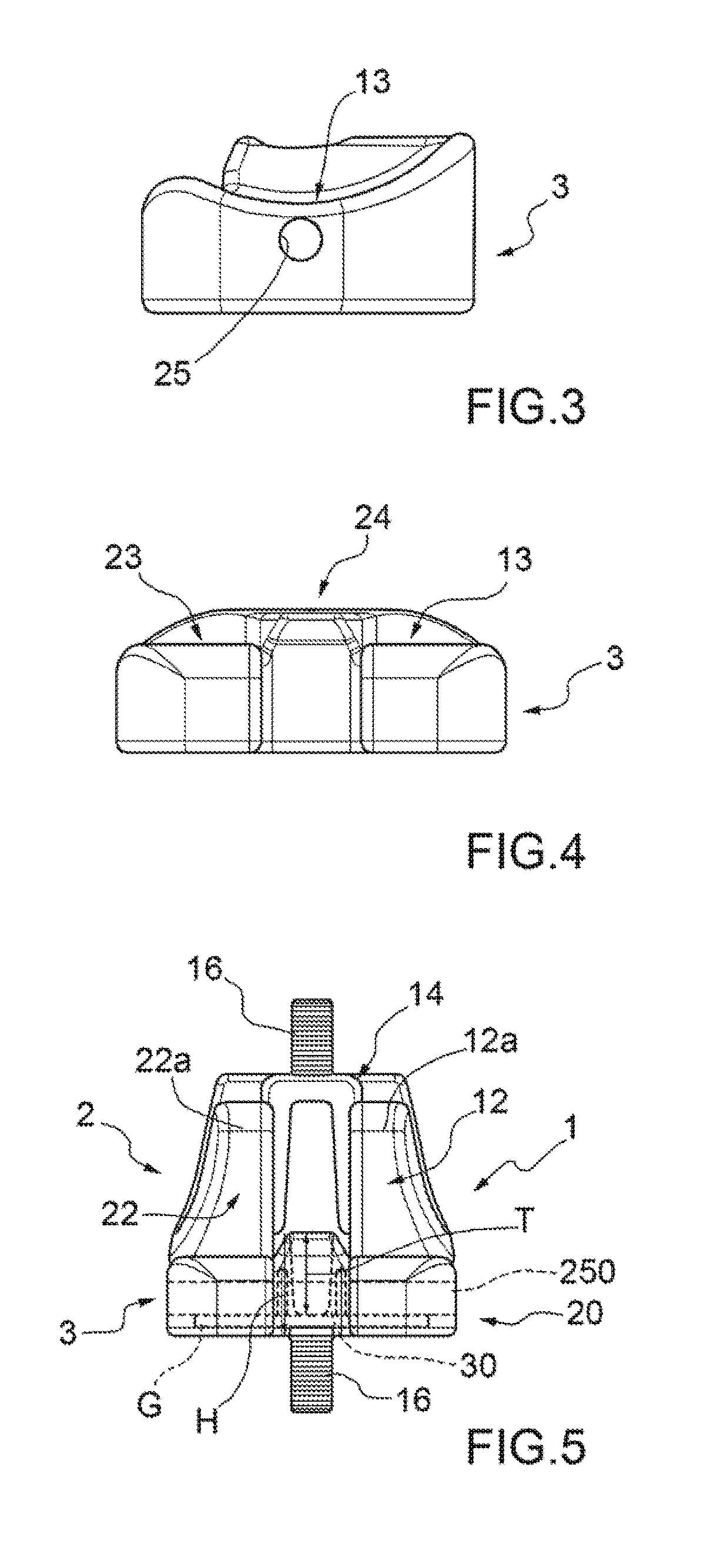 Constrained prosthesis for the knee joint