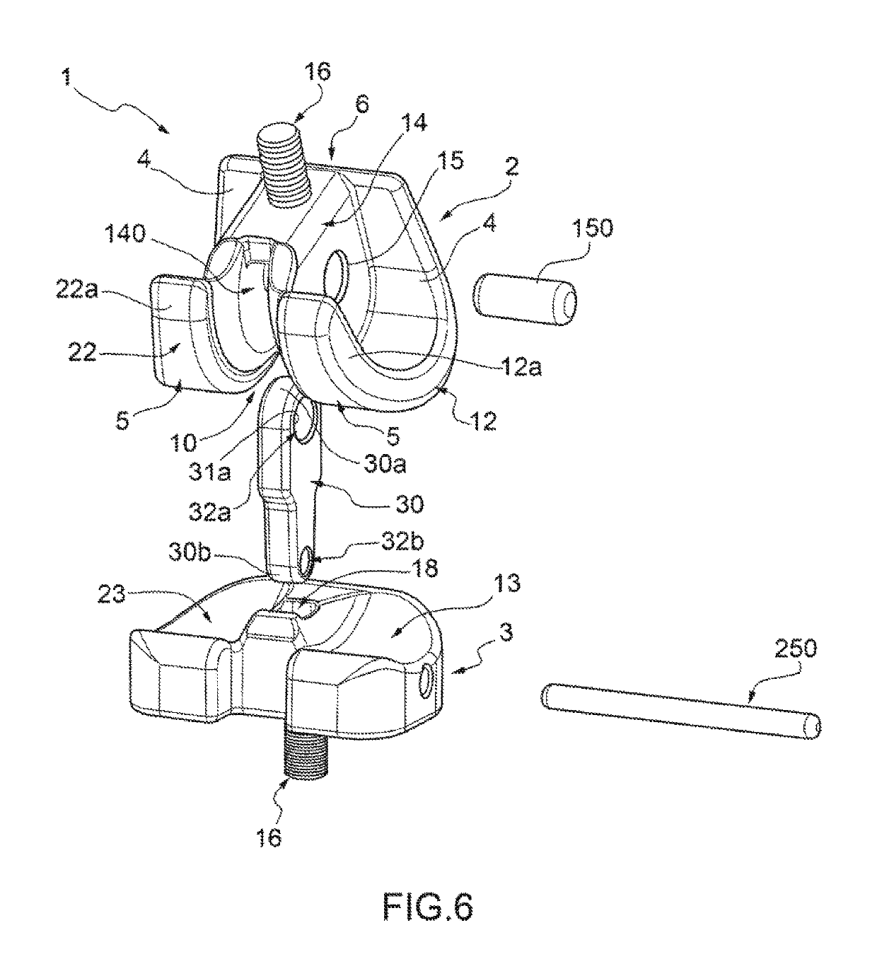 Constrained prosthesis for the knee joint