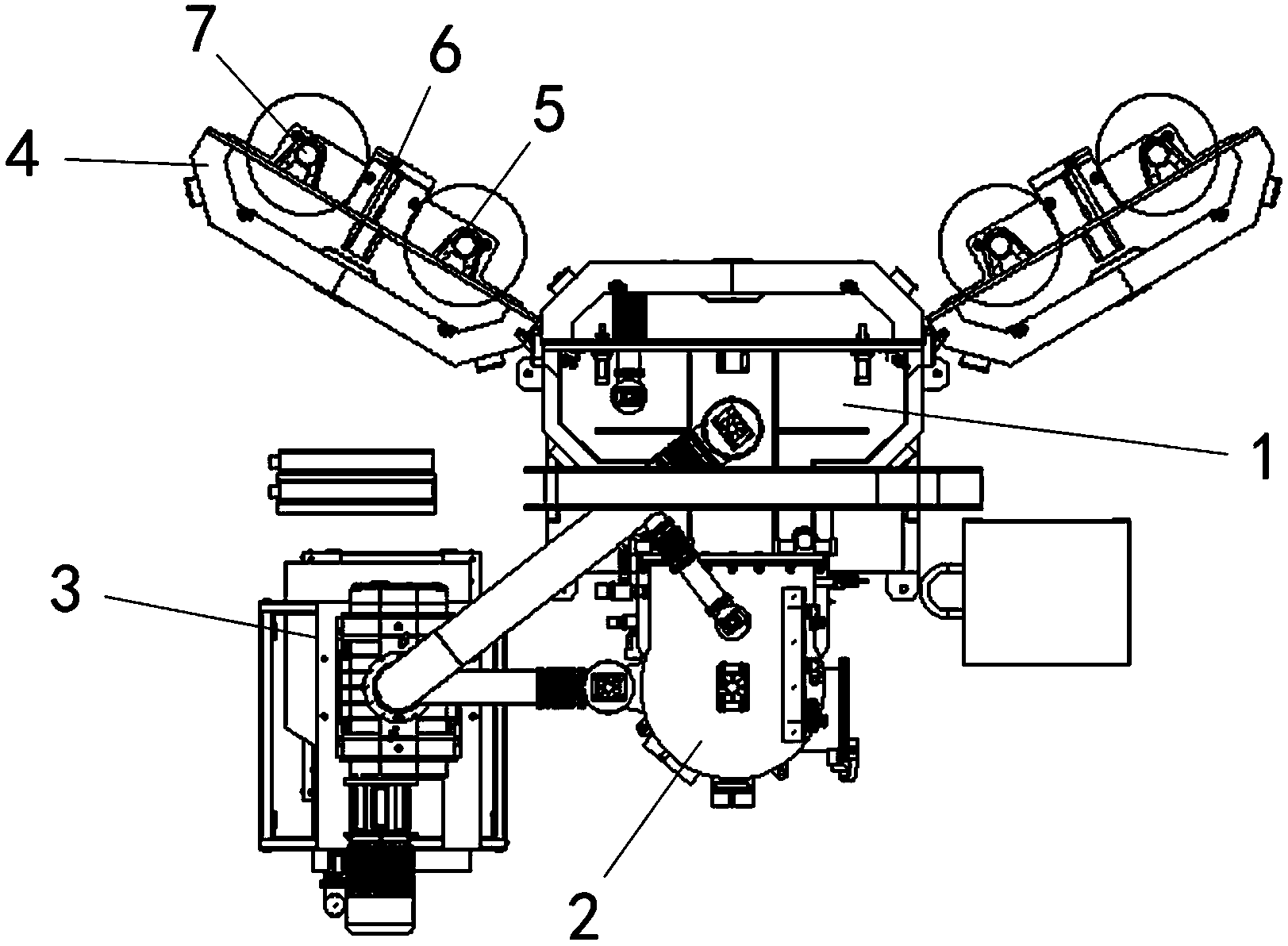 Double-shaft vacuum coating equipment for car lamp