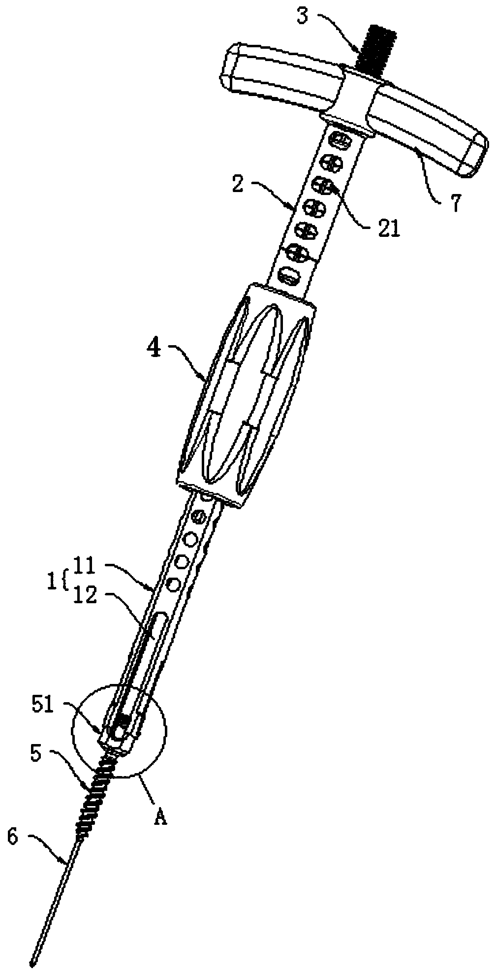 Pediculus arcus vertebrae screw screwing wrench