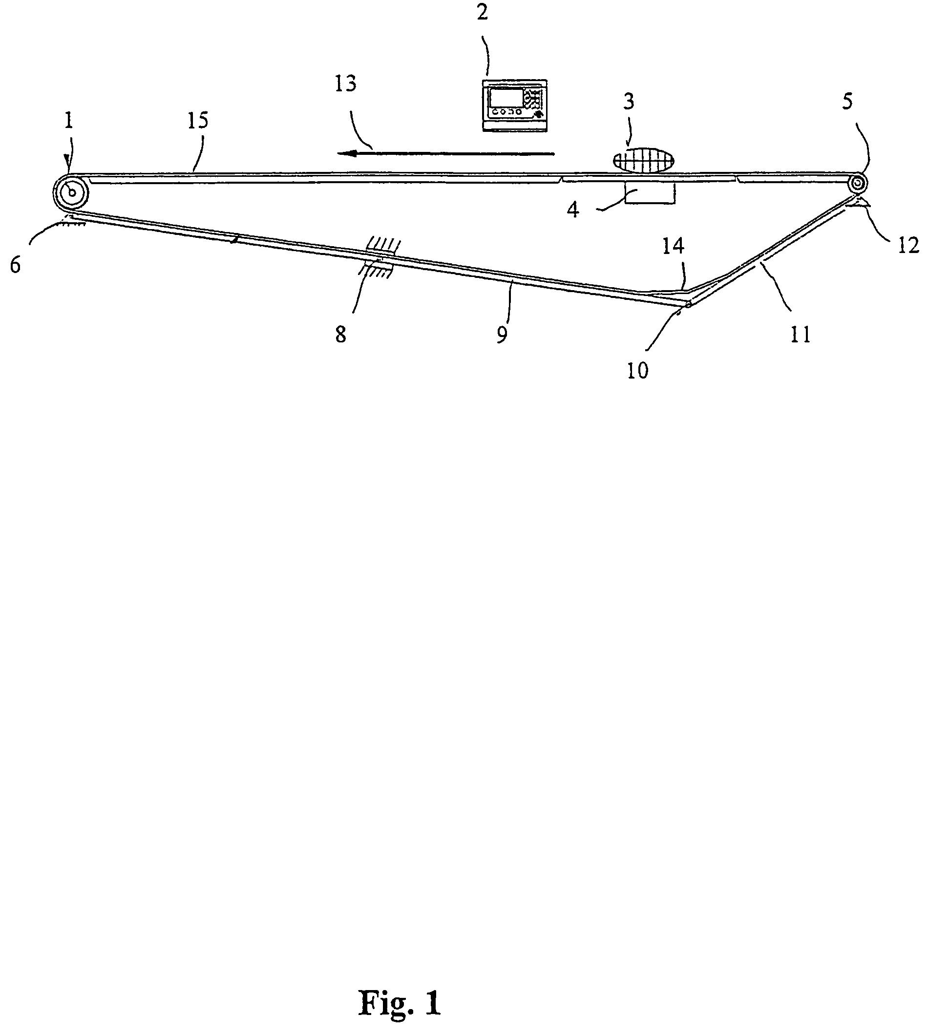 Apparatus and method for controlling the belt tension of a belt weigher
