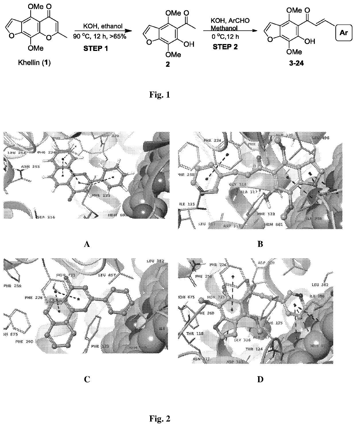 Furanochalcones as inhibitors of cyp1a1, cyp1a2 and cyp1b1 for cancer chemoprevention