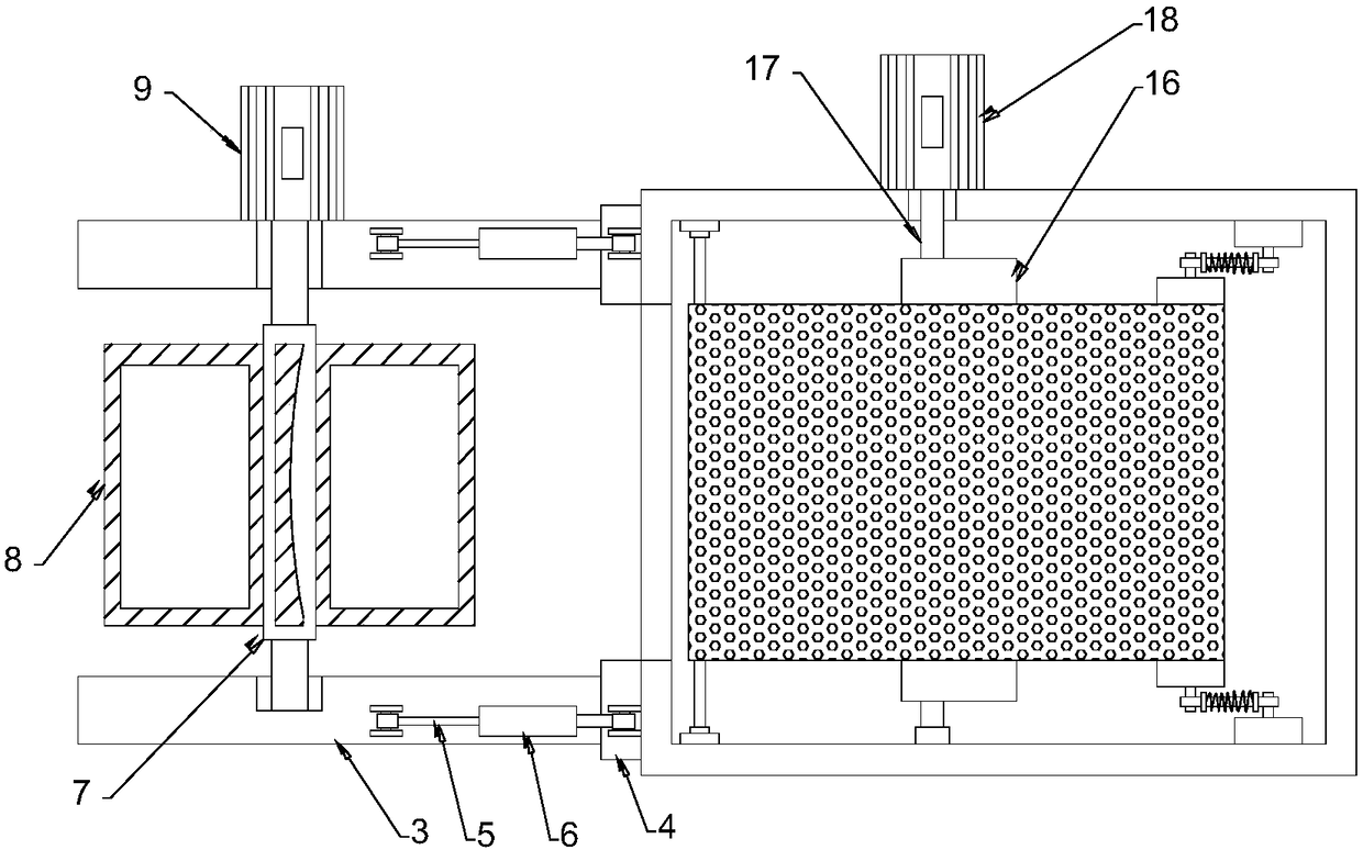 Scattering type high efficiency sand screening device