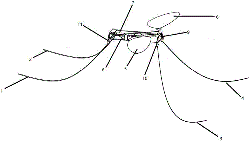 Pond-skater imitating piezoelectric actuation type ultramicro wing-flapping amphibious robot