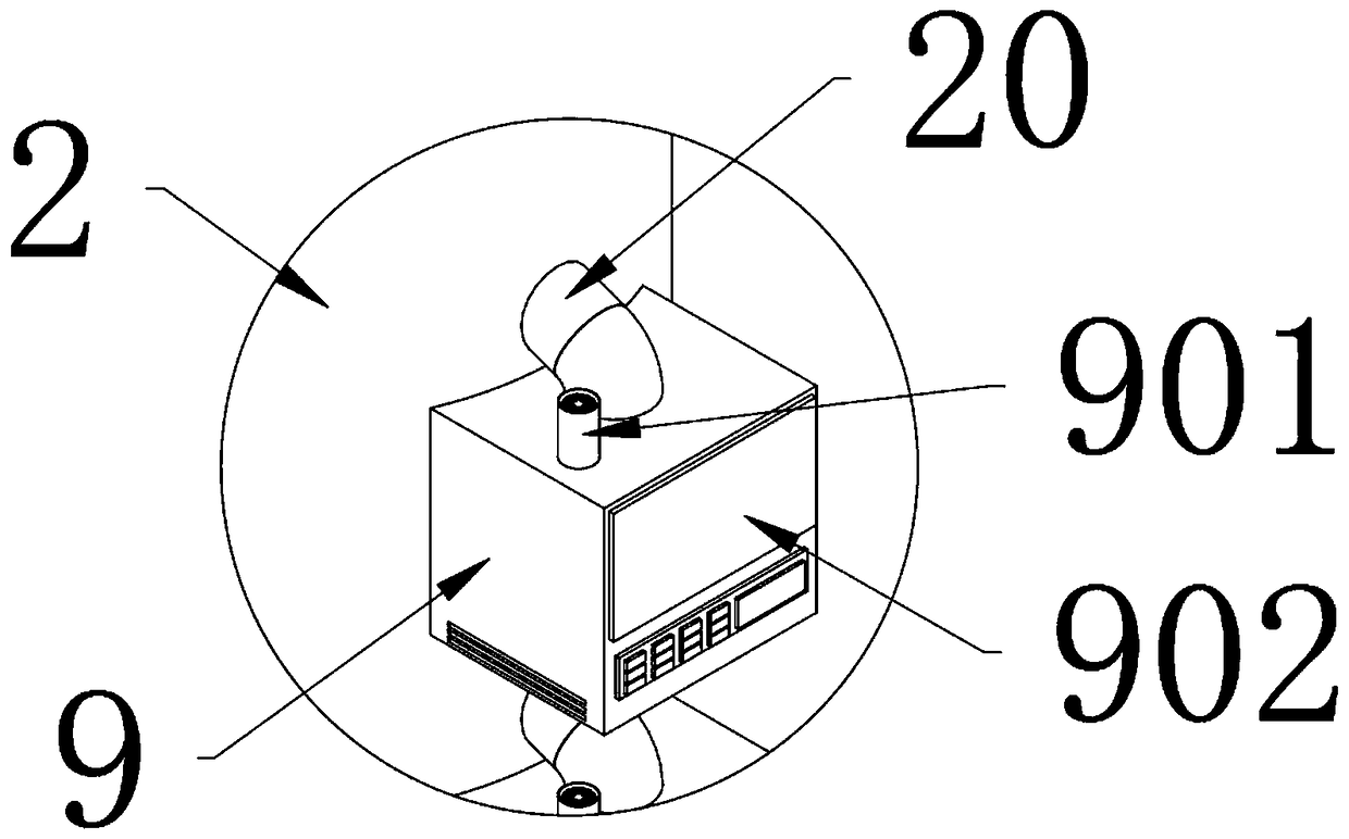 Air particulate matter grading sampling device for environment monitoring