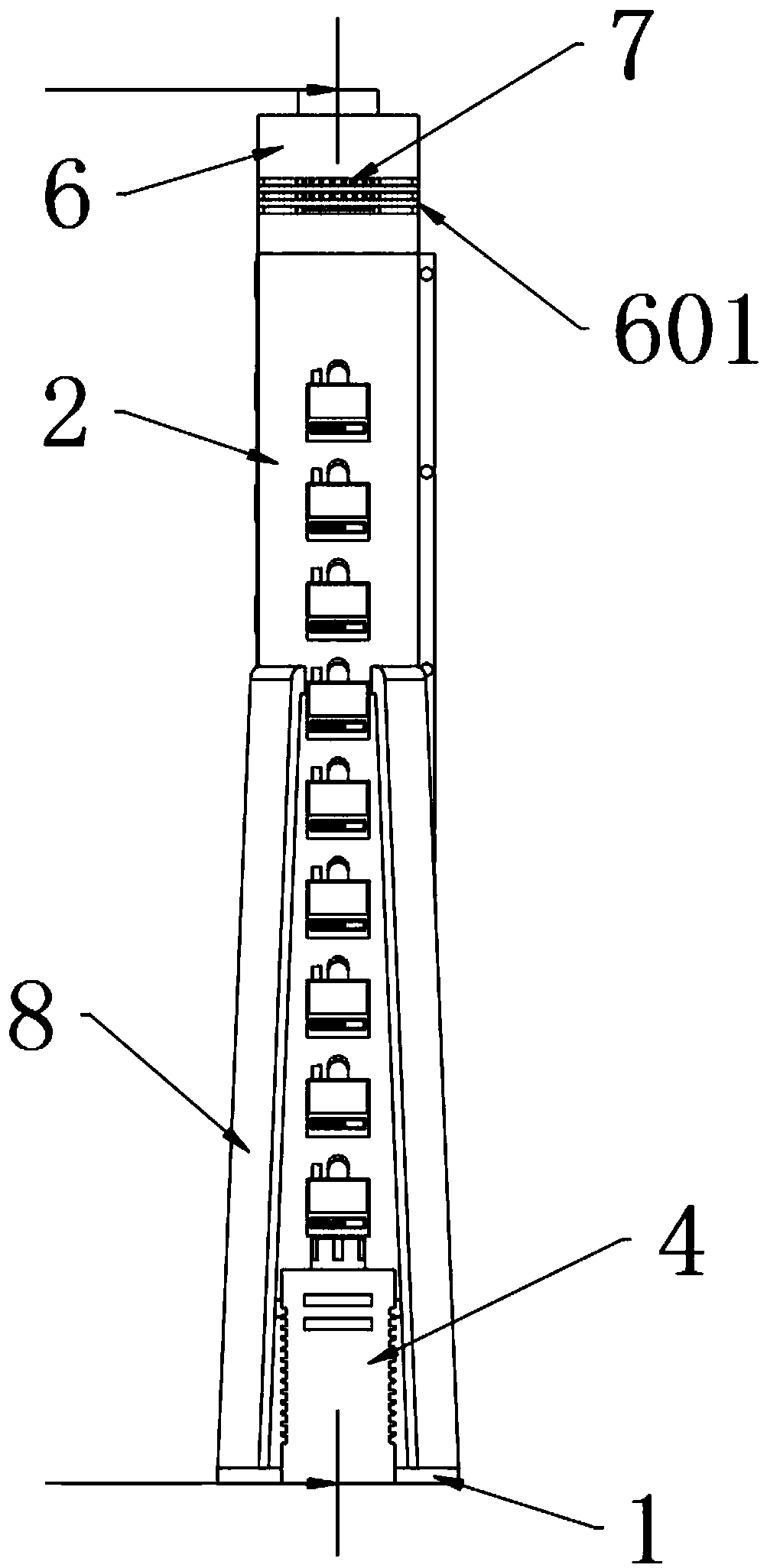 Air particulate matter grading sampling device for environment monitoring