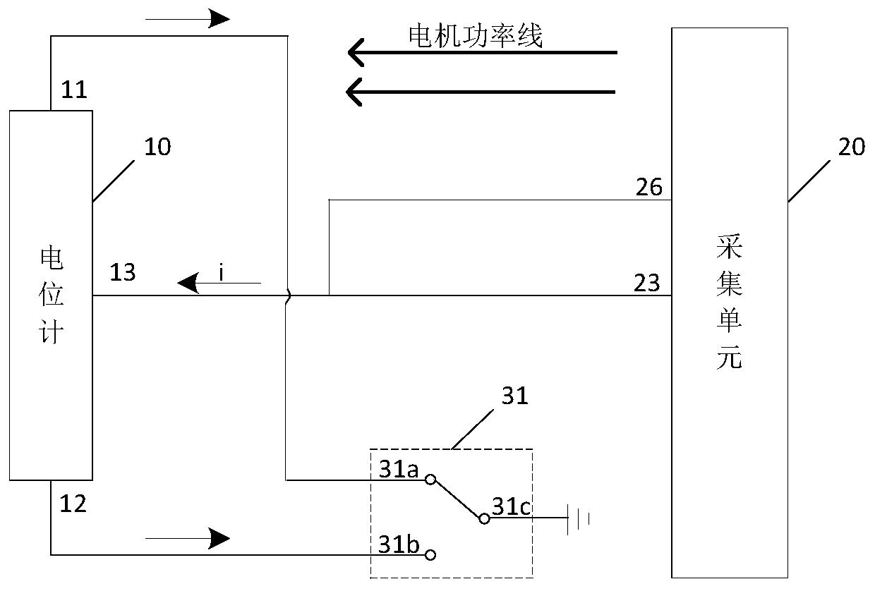 Motor rotor position detection circuit and system