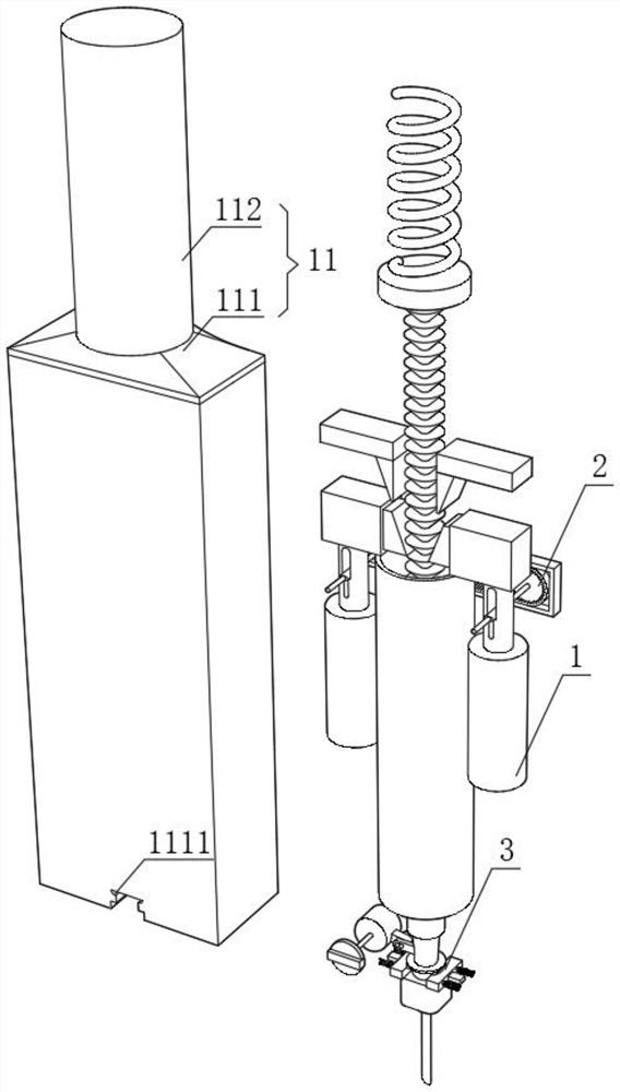 Special injector auxiliary device for animal husbandry and veterinary medicine