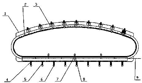 A precision winding device and method for large-diameter dipole coils