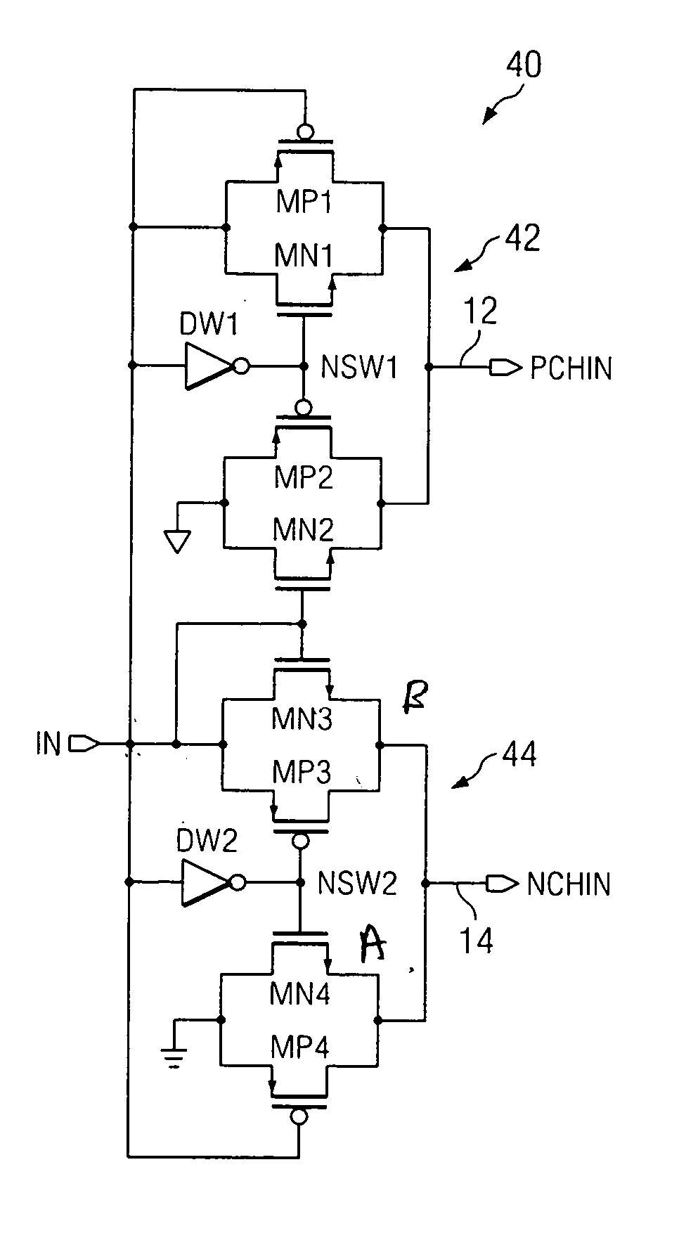 Power efficiency control output buffer