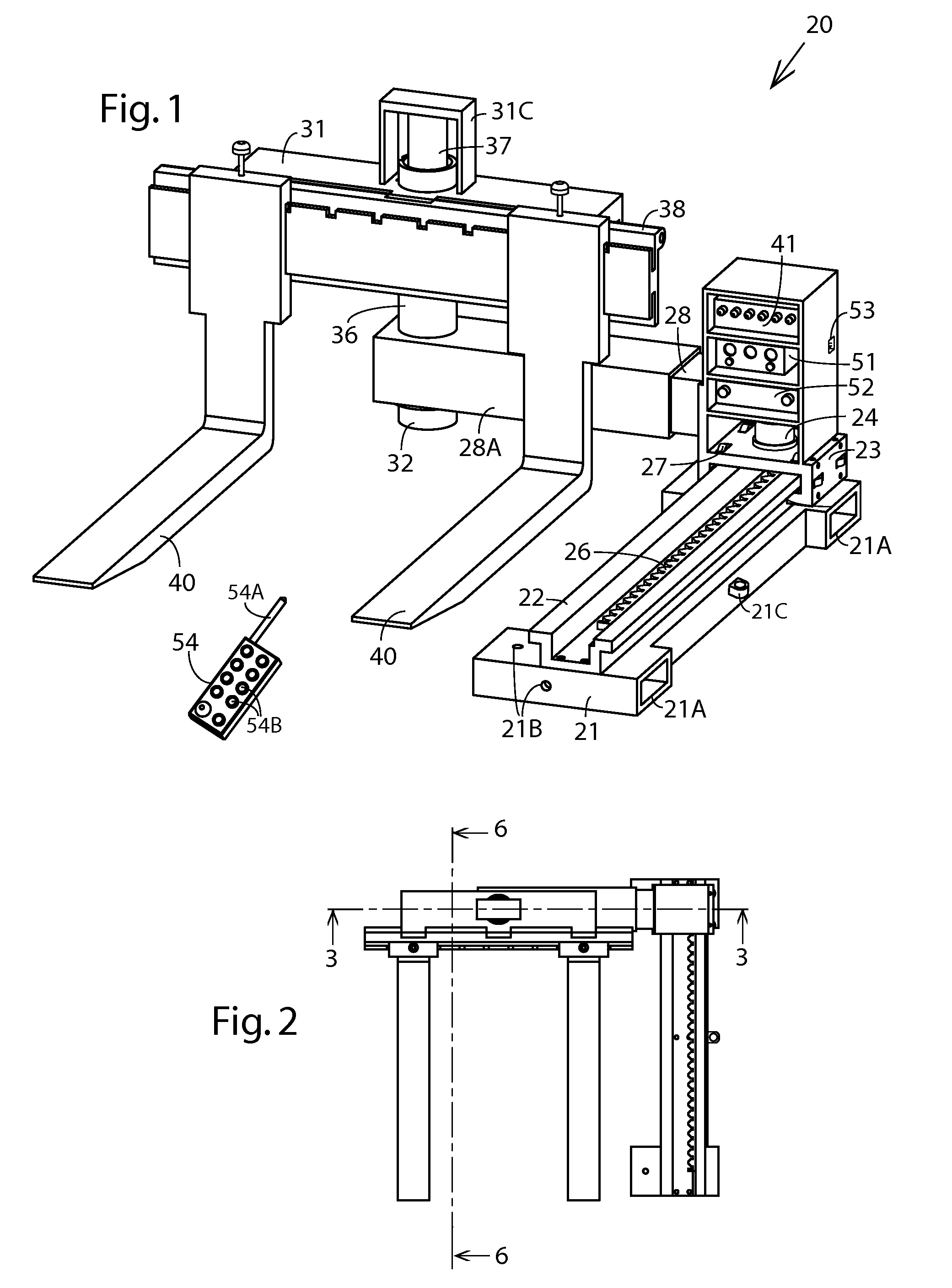 Side loading attachment for forklift trucks and the like