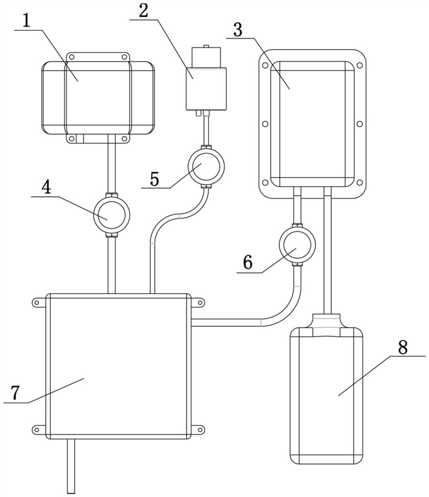 Online cooking fume monitoring system with self-cleaning function and control method