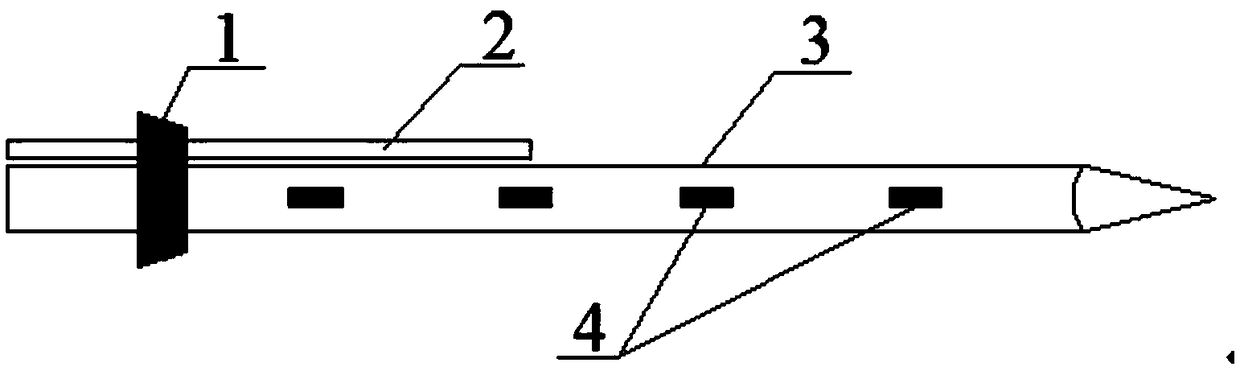 Tunnel surrounding rock temperature field test device for high-speed railway in severe cold area and burying method thereof