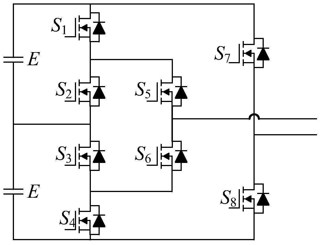 Control circuit for five-level full-bridge inverter