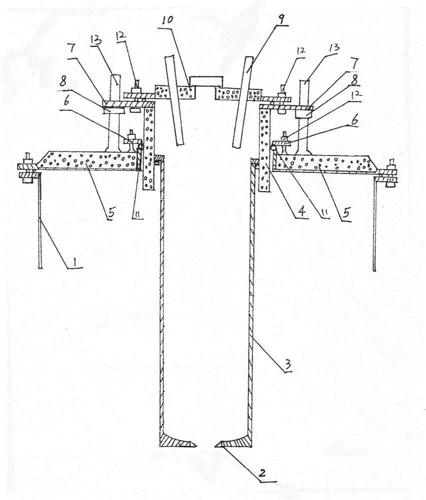 Method for drawing quartz glass rod by coreless rod through continuous melting method