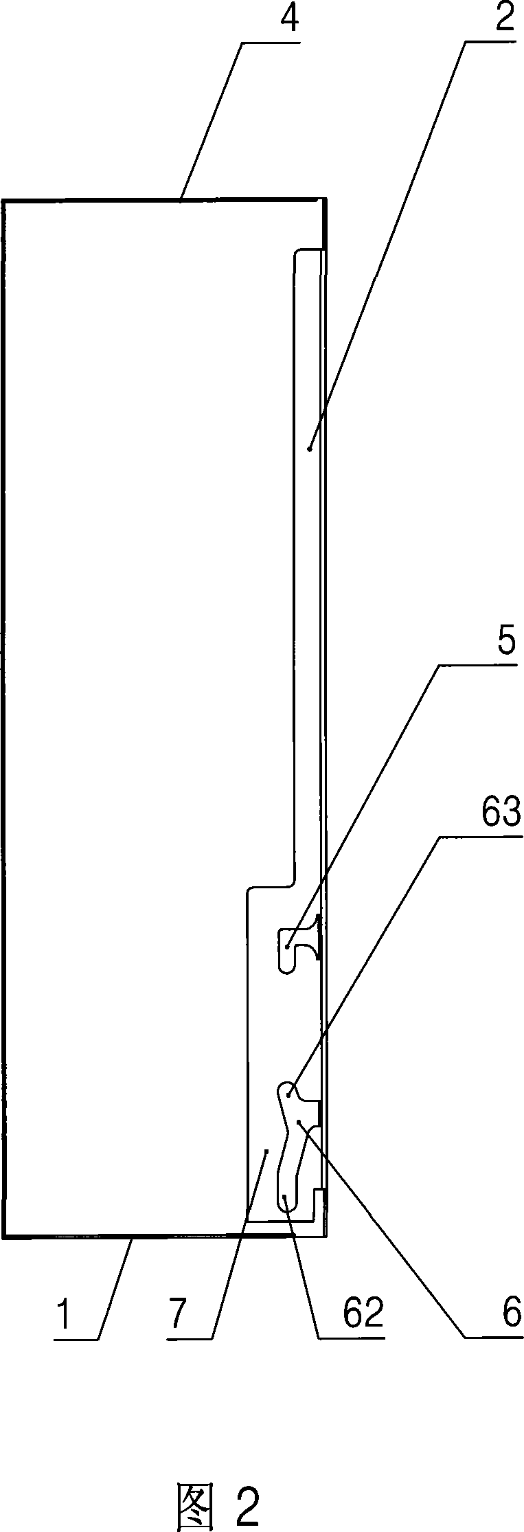 Mounting structure of placing rack in computer cabinet