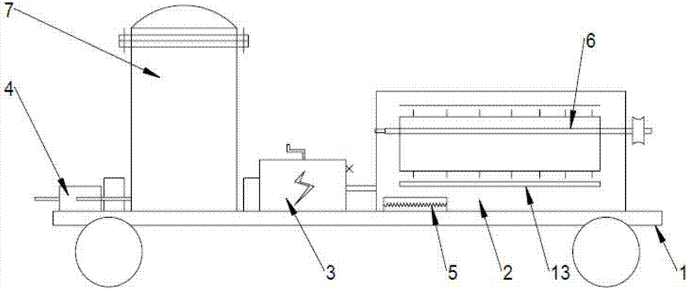 Nitrogen aggregation magnetization sprinkling irrigation machine apparatus