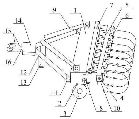 Versatile horizontal rake for plant protection