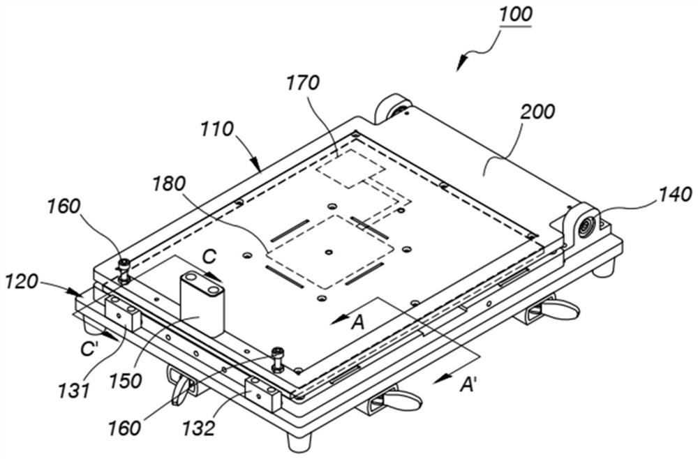 Film sticking device and its jig