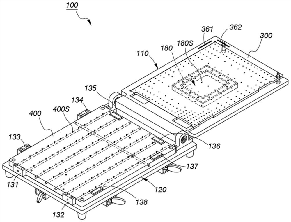 Film sticking device and its jig