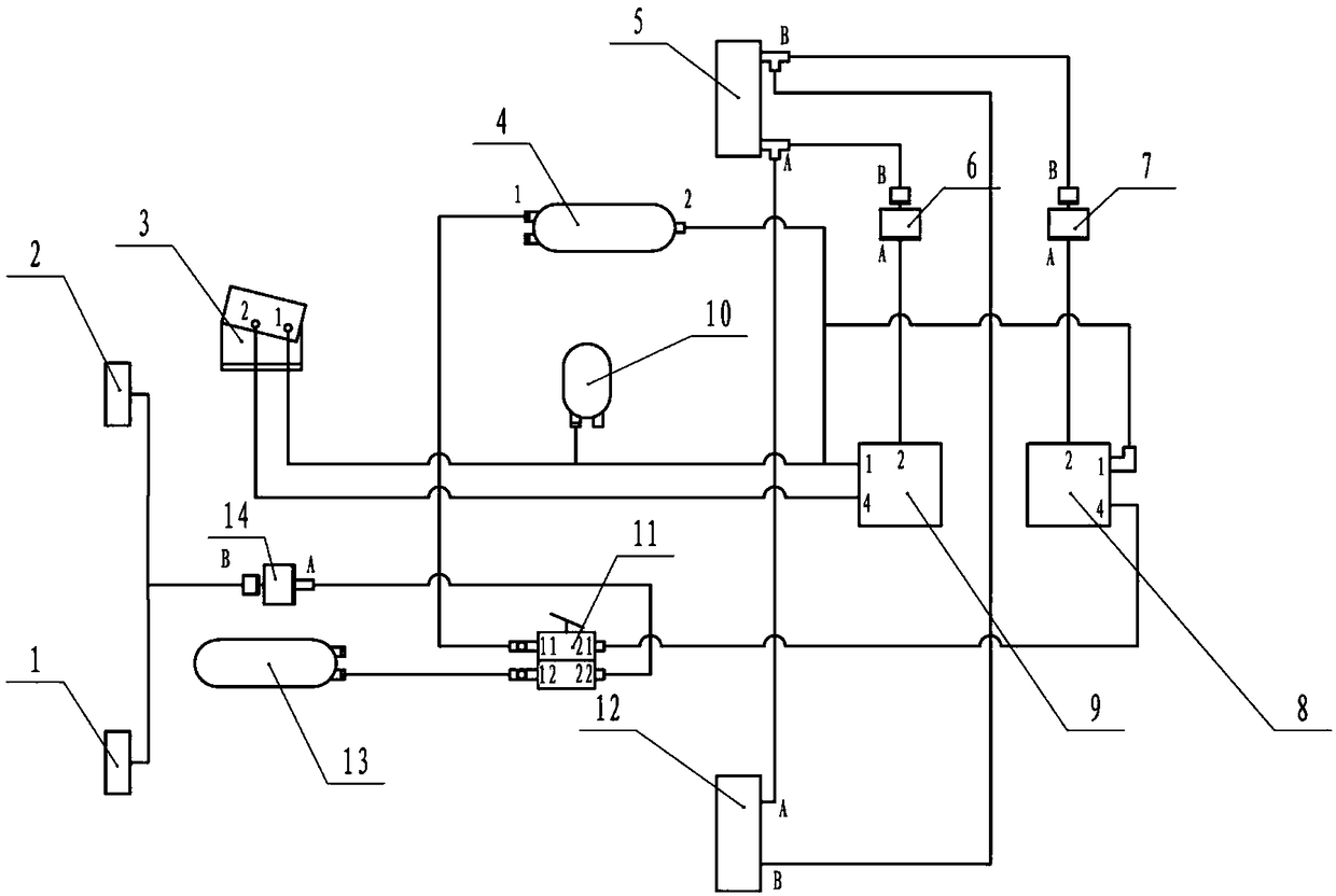 Wet Braking System of Double Circuit Air Braking of Engineering Dump Truck