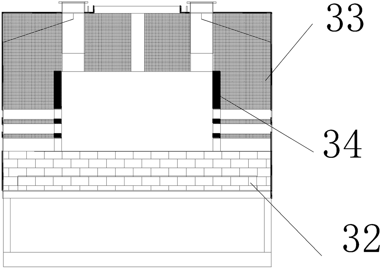 Full-fiber energy-saving type carrier roller type mesh-belt furnace