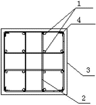 A type of steel area confined concrete rectangular column and its manufacturing method