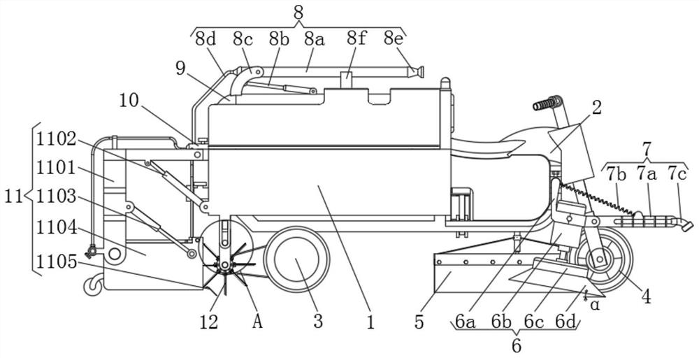 A multifunctional road surface cleaning vehicle