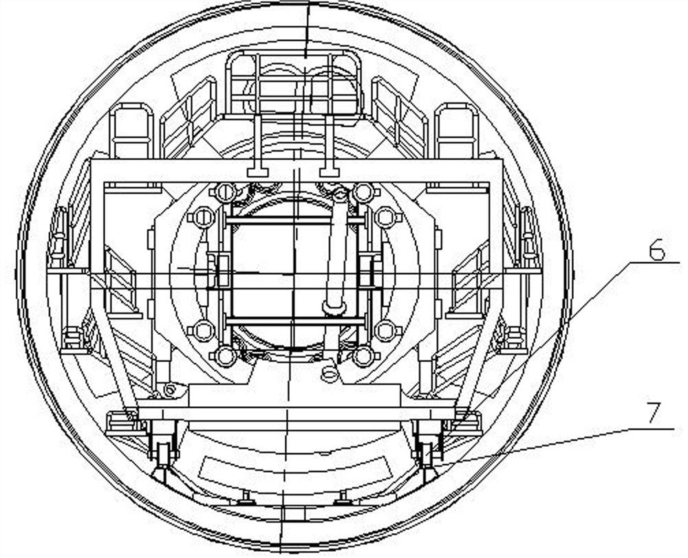 Shield segment floating auxiliary adjusting device