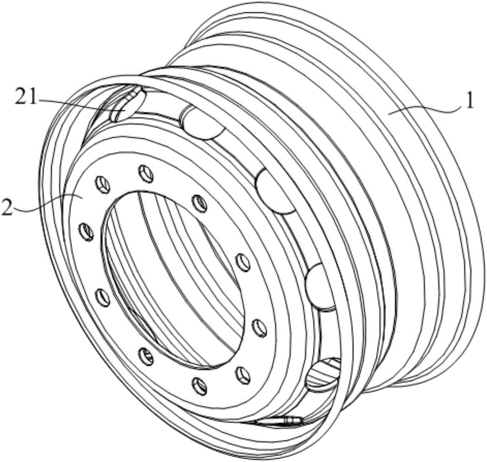 Light weight wheel with convex peach-shaped air holes