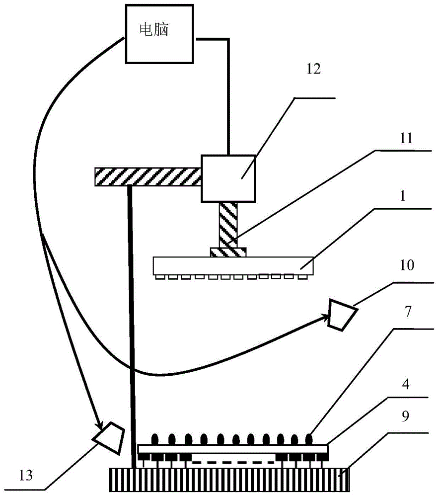 Packaging method of CdZnTe pixel detector module