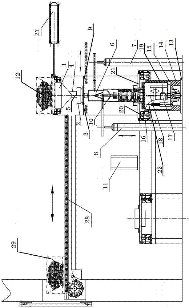 Gunpowder charging machine and use method thereof