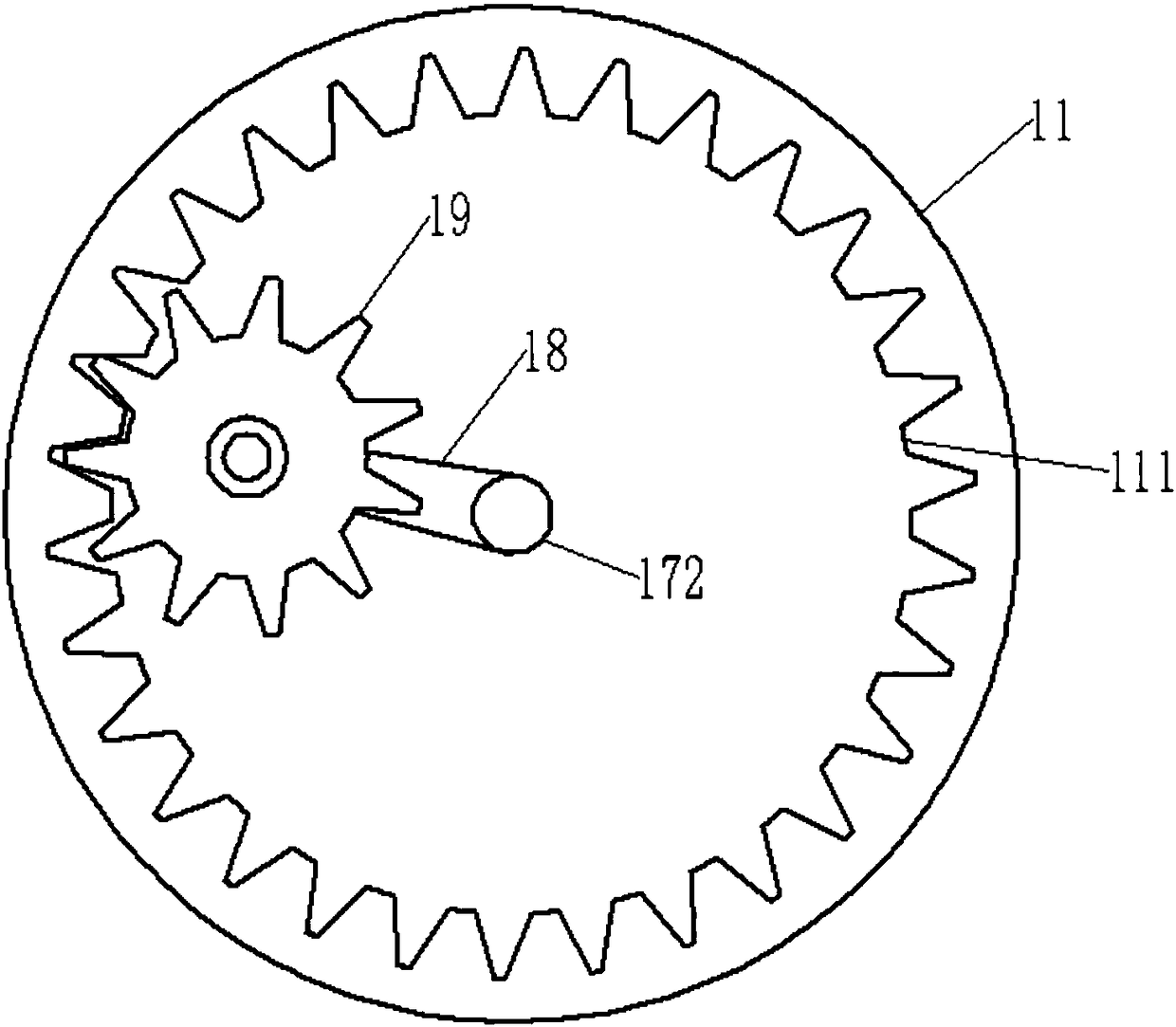 Ingredient stirring device for brake pad production