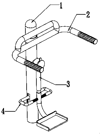 An anti-falling single-person pendulum device with automatic height adjustment