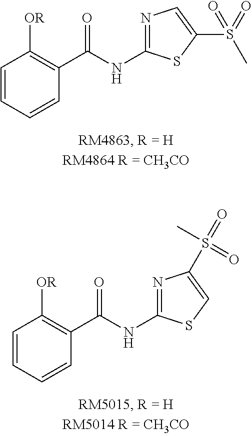 Alkylsulfinyl-substituted thiazolide compounds