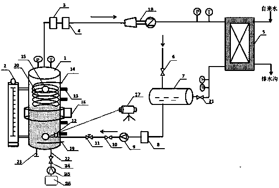 A direct contact compound heat exchange system