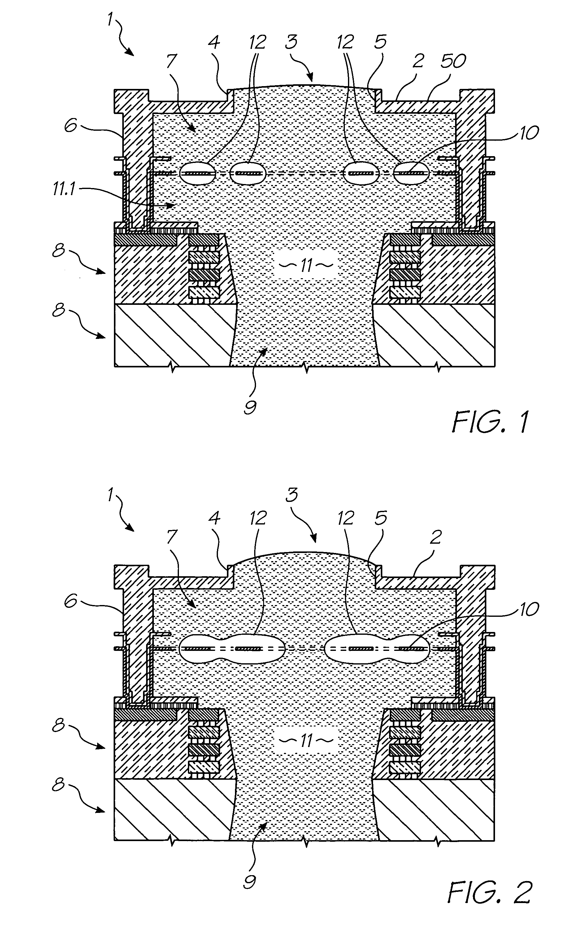 Inkjet printhead with low thermal product layer